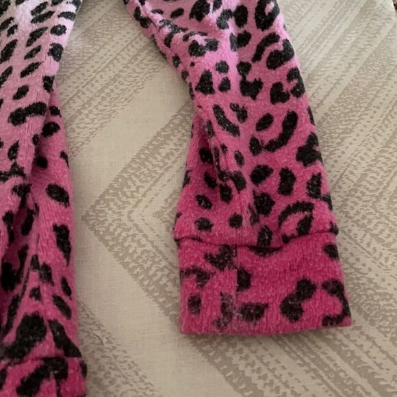 Chaser Girls Pink Ombré Ruffle Leopard Sweatshirt - Picture 5 of 7